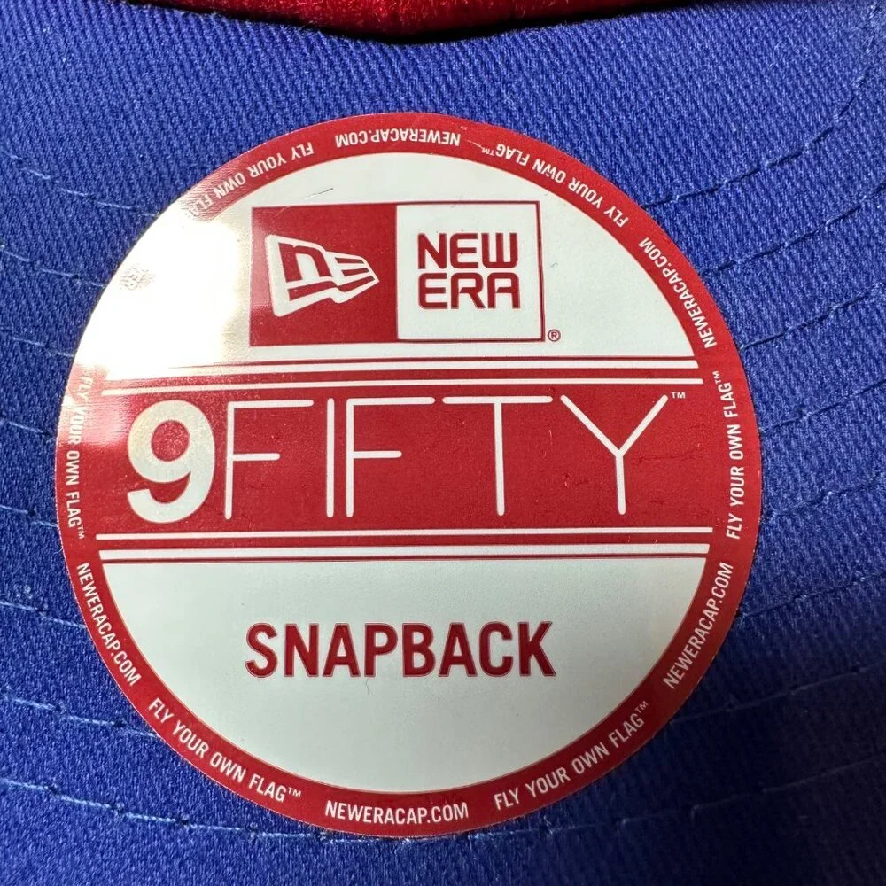 New Era 9Fifity Philadelphia Phillies Hat MLB Snapback Spell Out Vintage Cap NWT - Picture 5 of 10